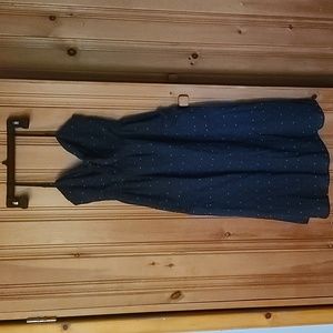 Navy Blue Dress with colored dots